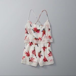 ‼️ SALE: Abercrombie Lace-trim Overlay Romper